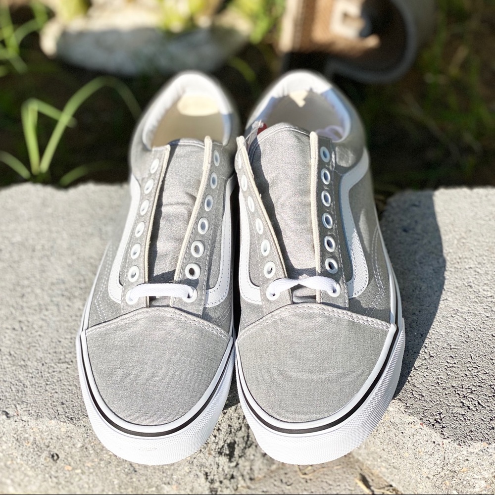 New Vans Old School Silver/True White - Picture 2 of 5